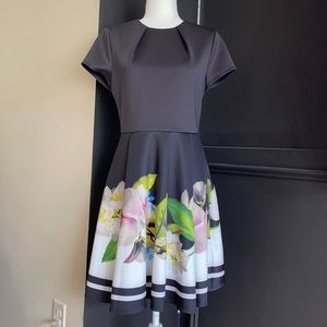 Ted Baker London Floral Fit & Flare Dress Size 3